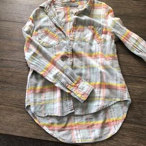 Bright colored winter flannel